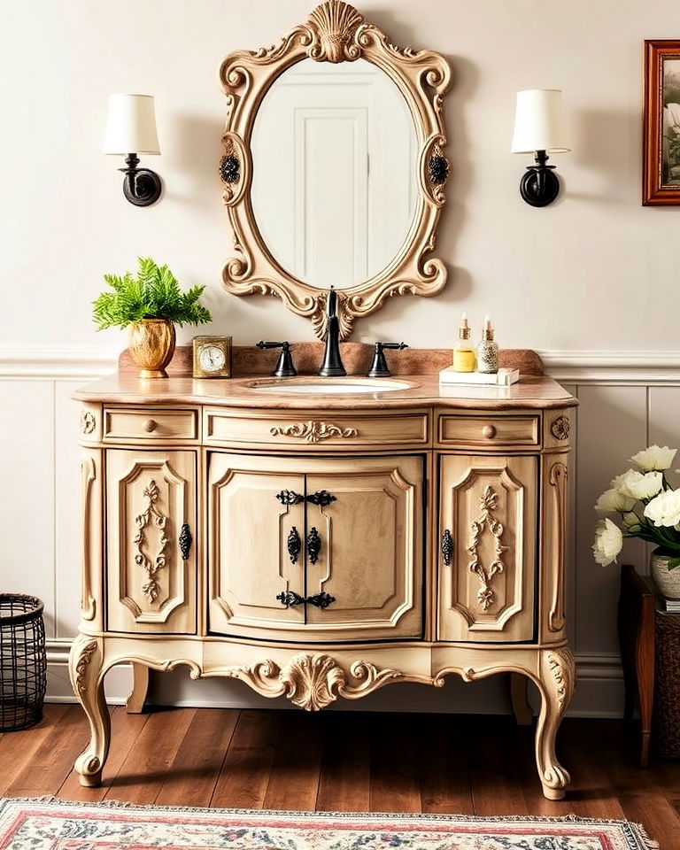 vintage vanities for classic charm