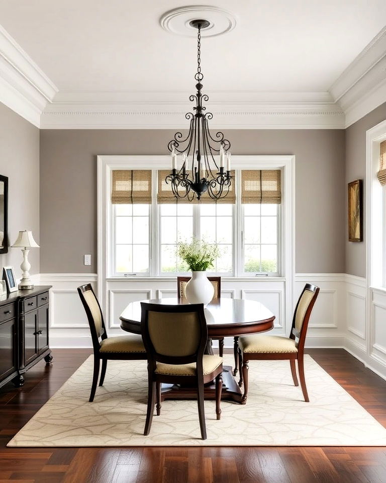 wainscoting with chair rail for your dining room