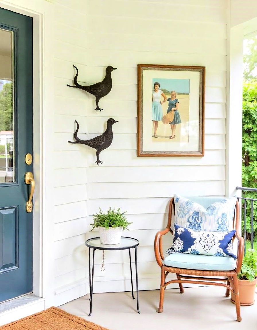 wall art for small front porch