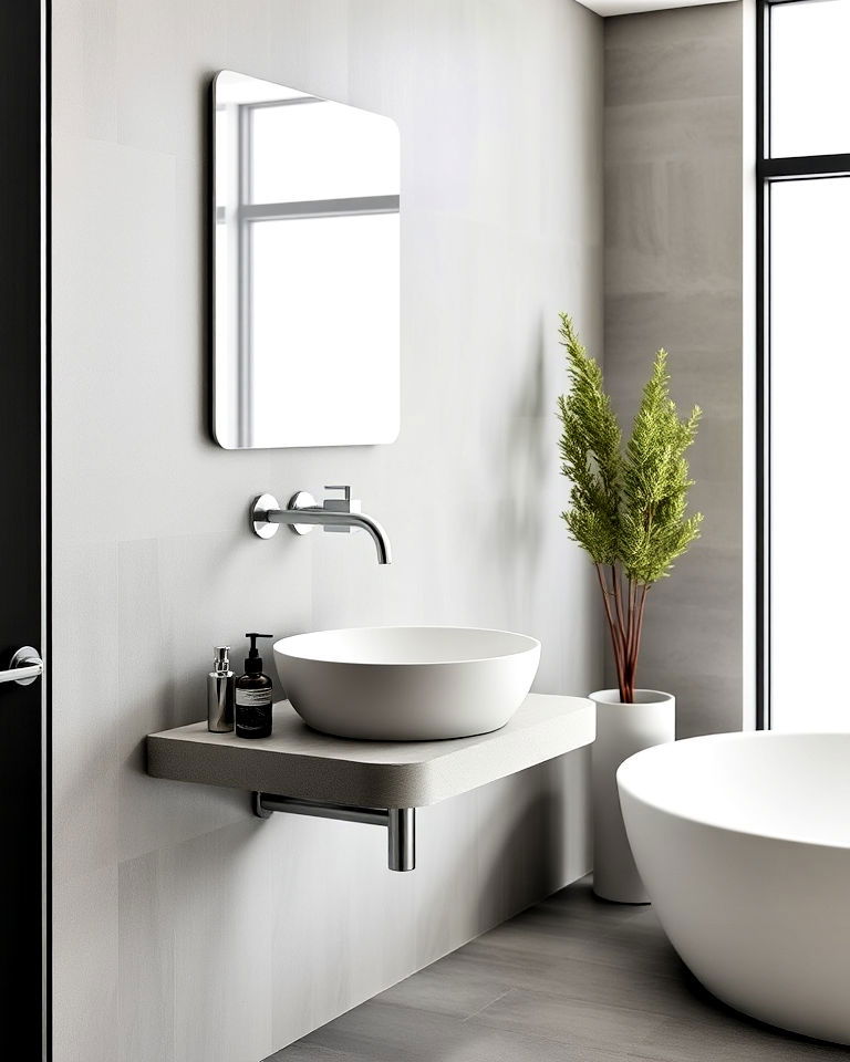 wall mounted faucet for a sleek look