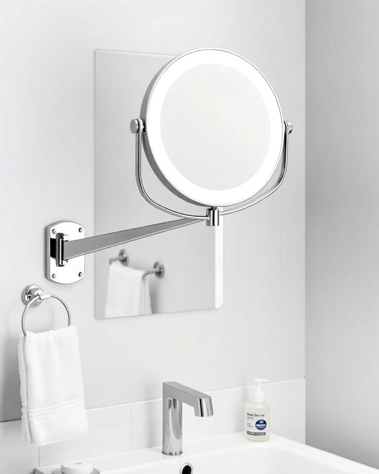 wall mounted makeup mirror