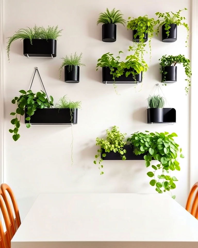 wall mounted planters for a green touch