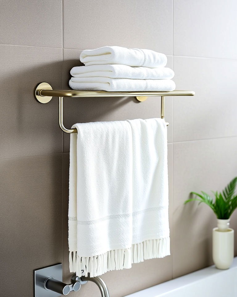 wall mounted towel rack