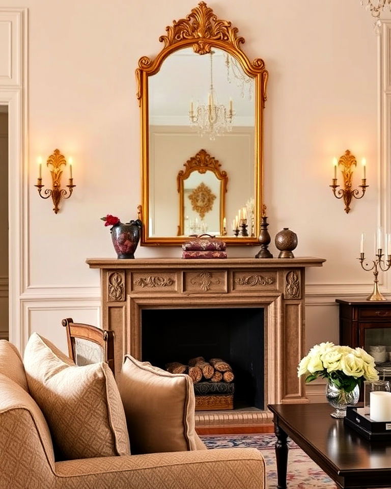 wall sconces with candles victorian living room