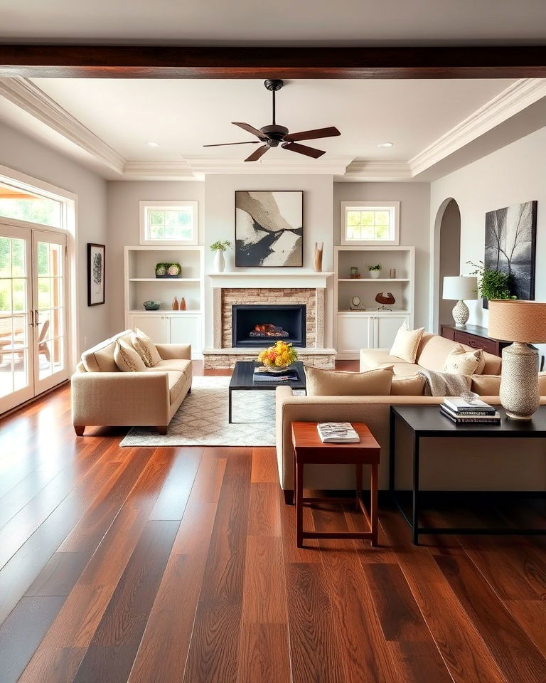 walnut wood floor for rich depth