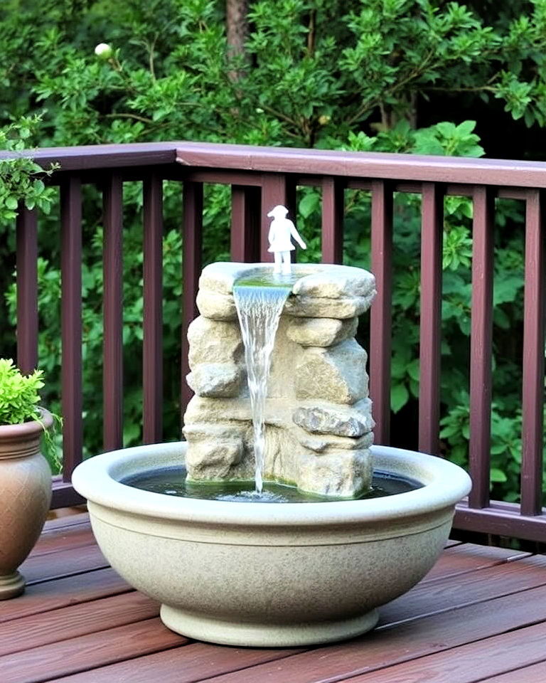 water feature for tranquility deck