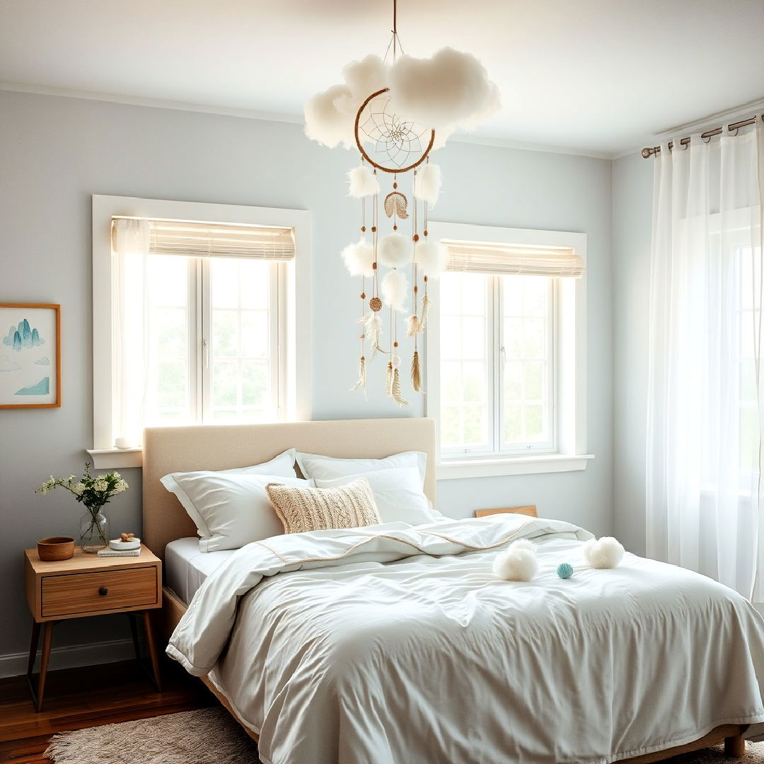 whimsical hanging dreamcatcher and mobile