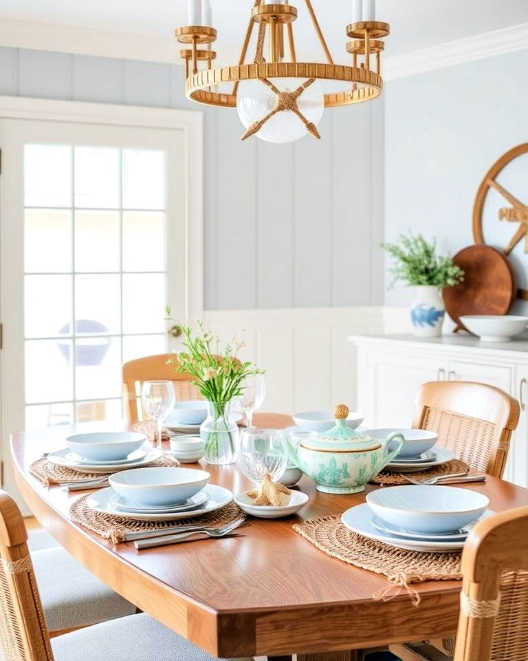whimsical marine inspired tableware