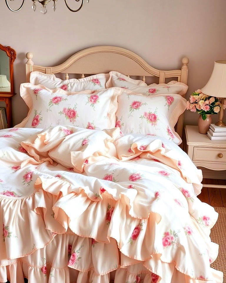 whimsical ruffled bedding