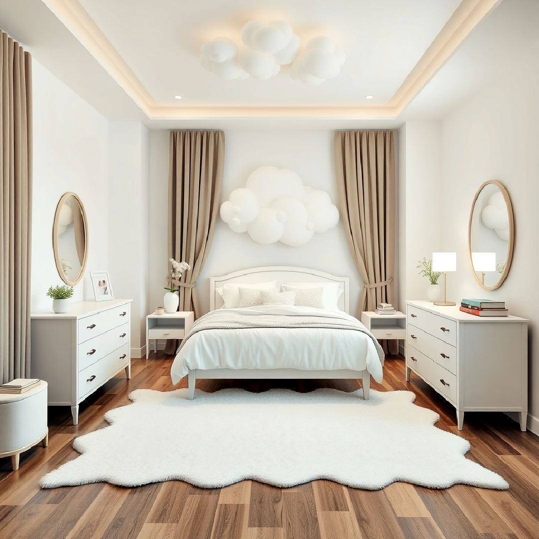 white and pastel furniture for bedroom