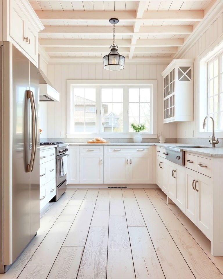 whitewashed wood for coastal vibes