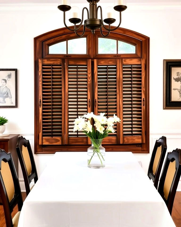 window shutters for classic french style