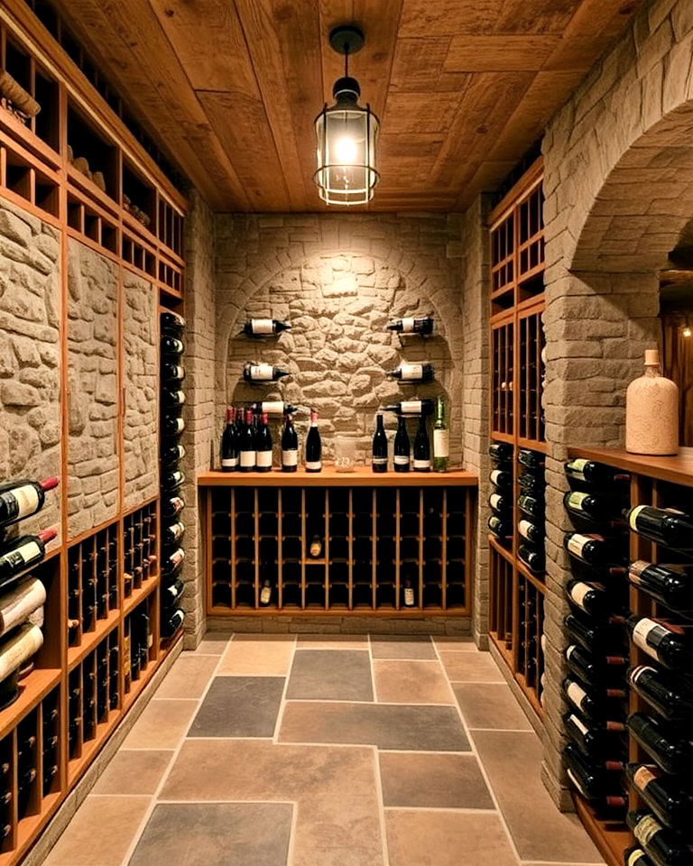 wine cellar for a rustic touch