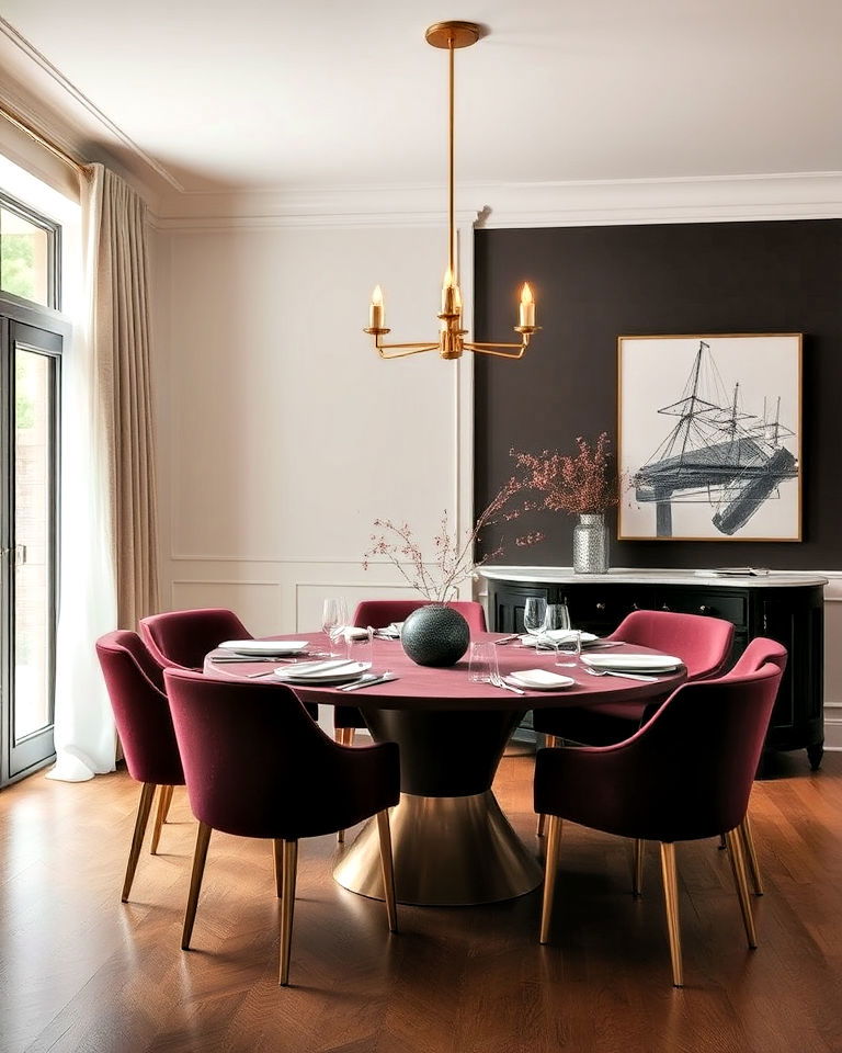 wine or charcoal hues