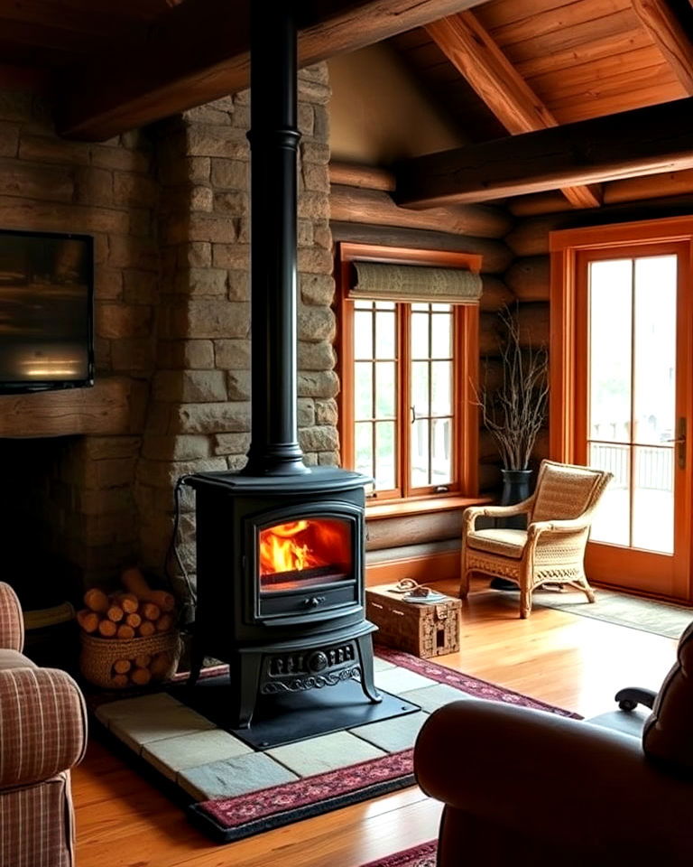 wood burning stove for living room