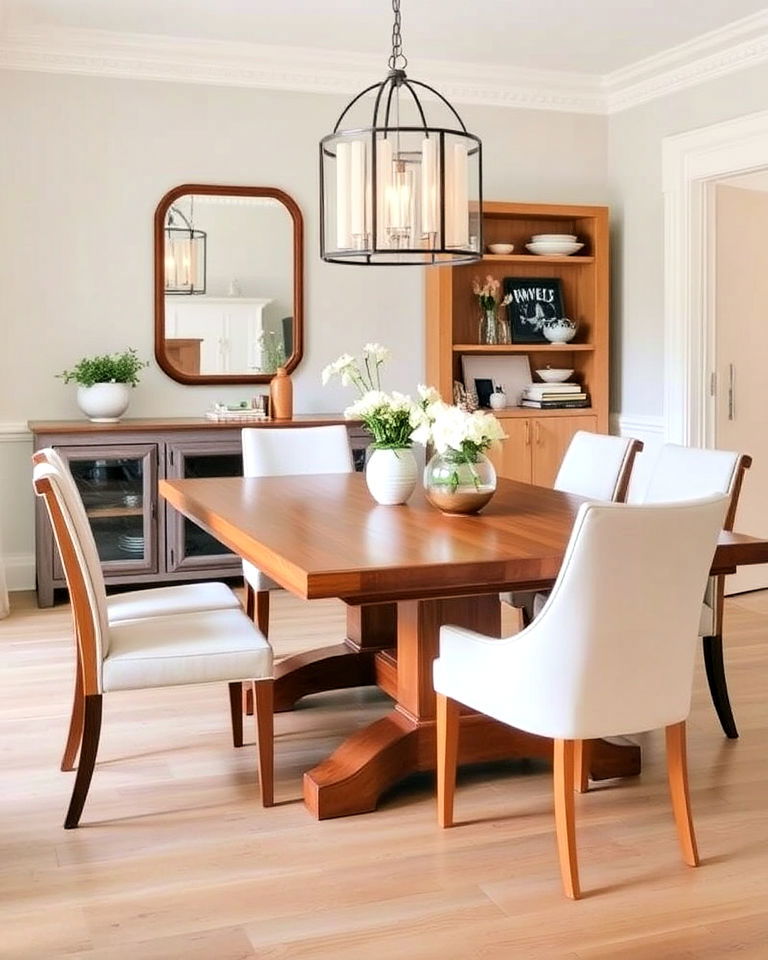 wooden dining table