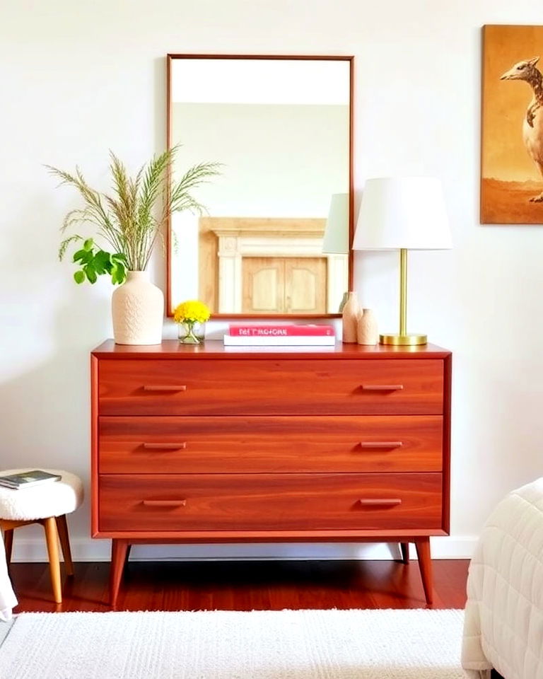 wooden dressers with tapered legs