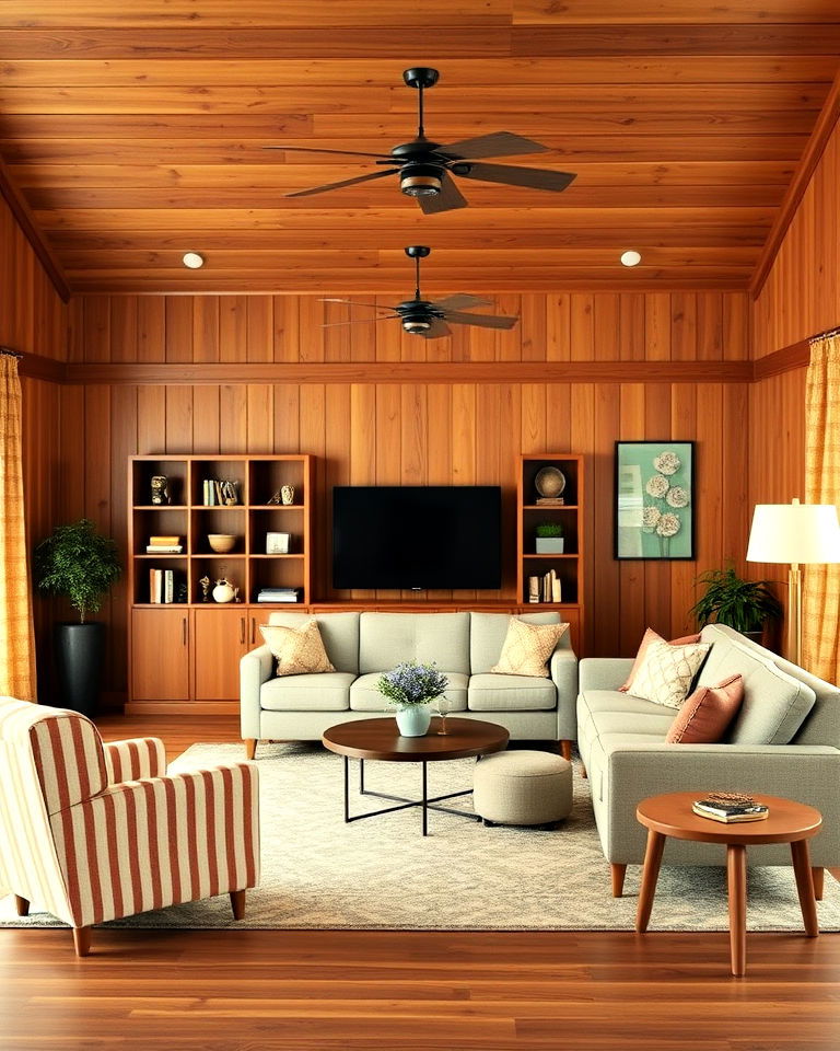 wooden paneling