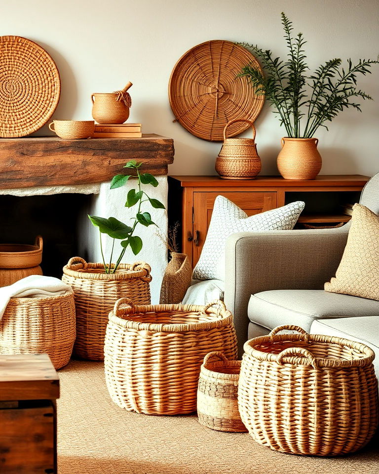 woven baskets