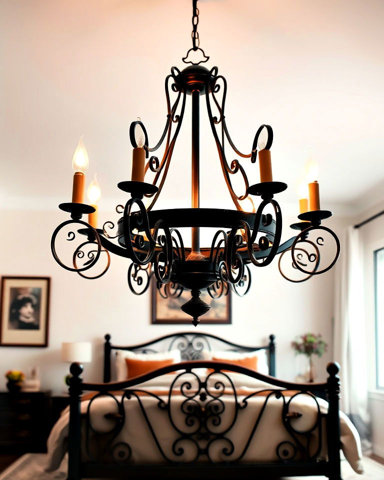 wrought iron chandelier