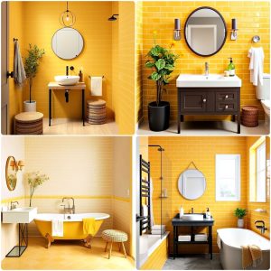 yellow bathroom ideas