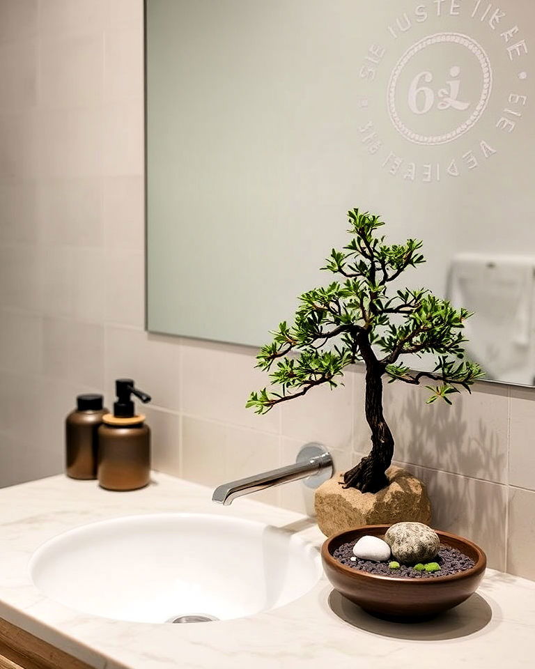 zen garden elements for bathroom