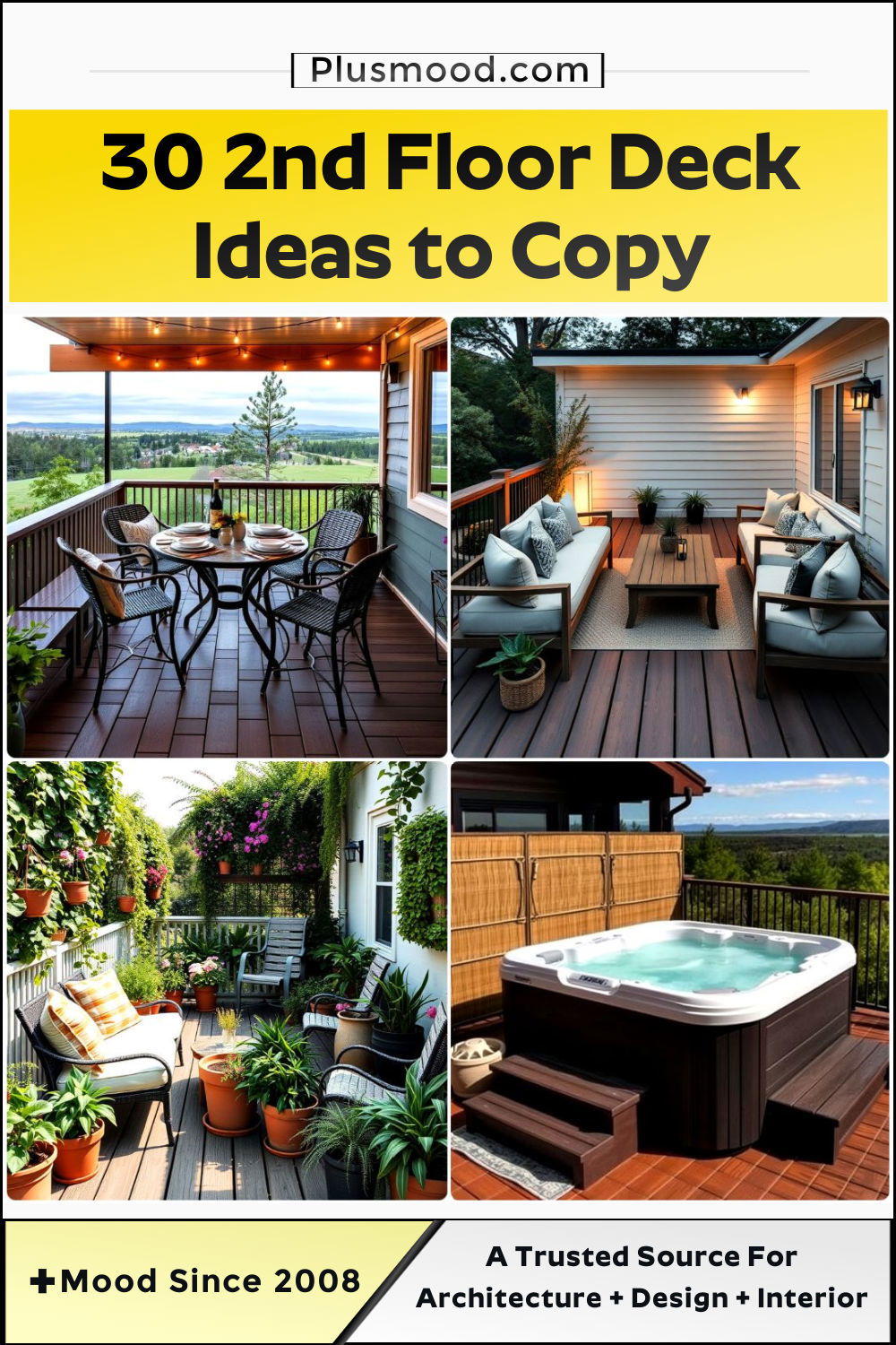 2nd floor deck ideas