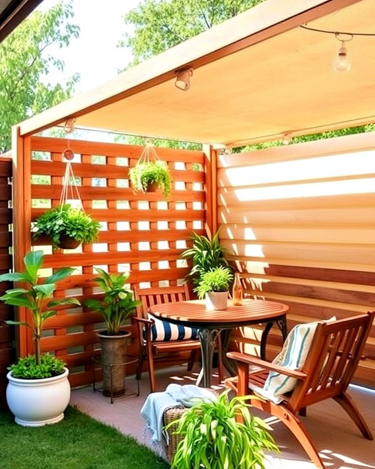 DIY wooden slat wall