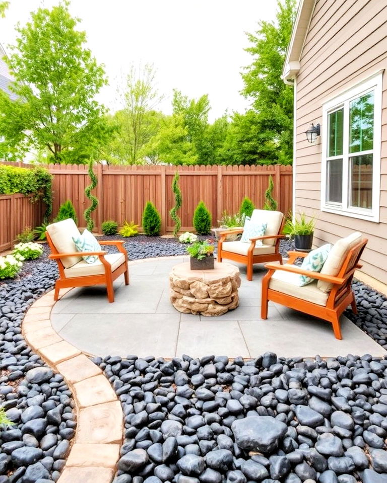 accent outdoor seating areas