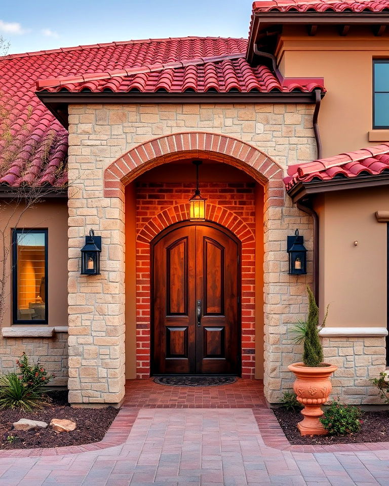 accent walls with stone or brick