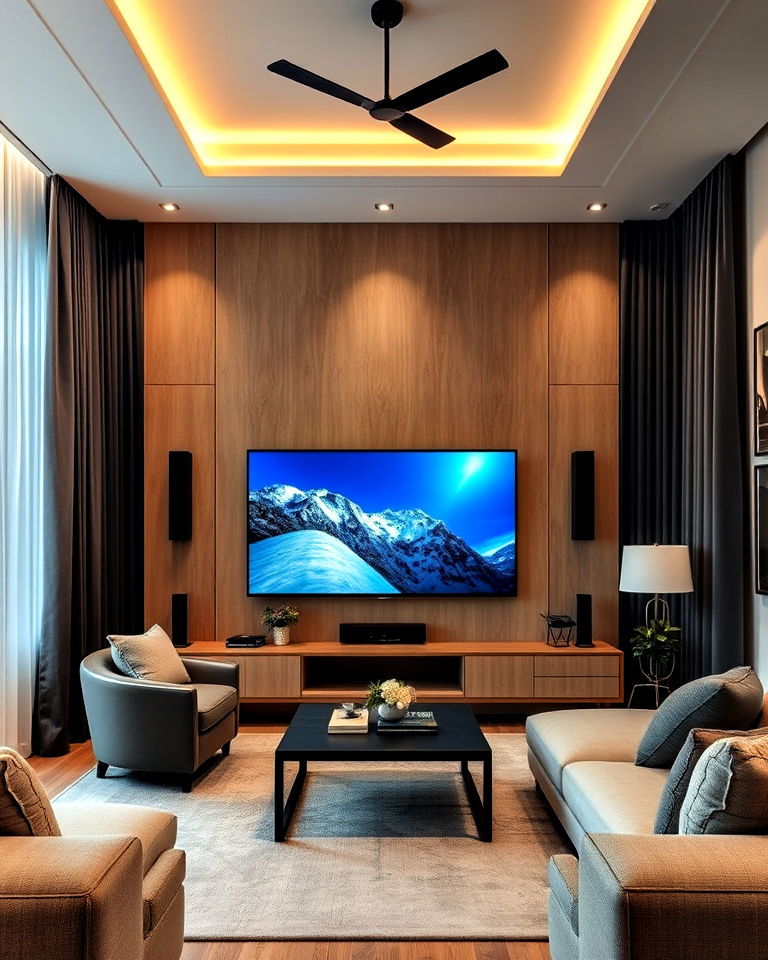 acoustic panels tv room for soundproofing