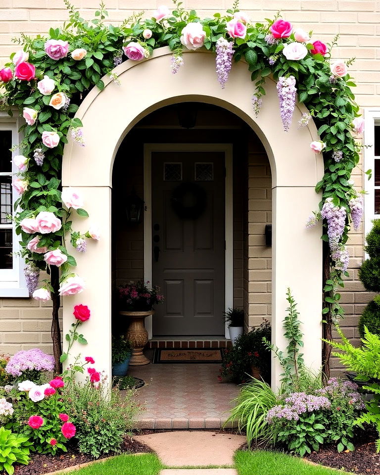 add a small archway in a small front garden