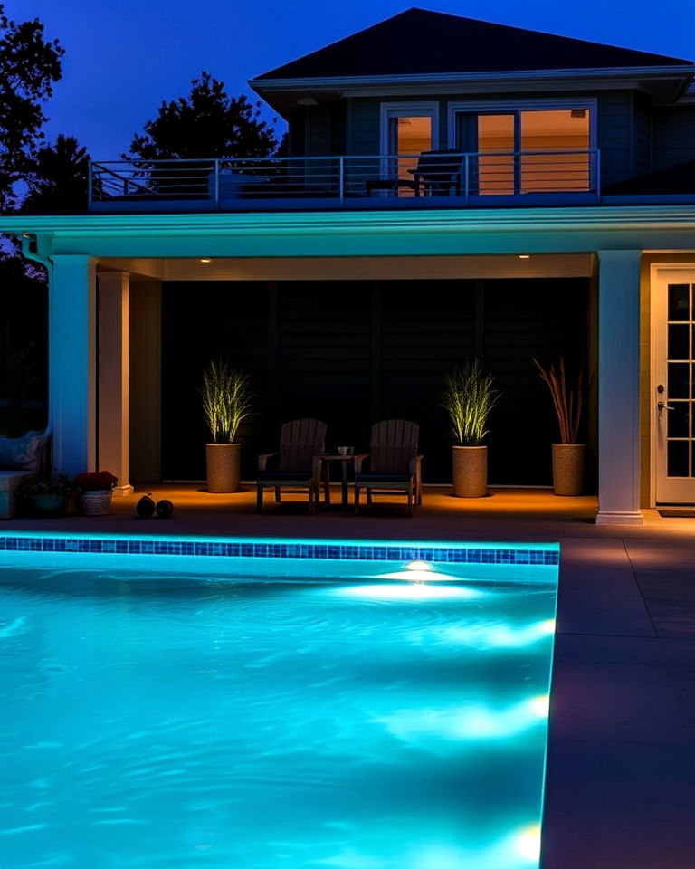 add elegance to your pool with submersible spotlights