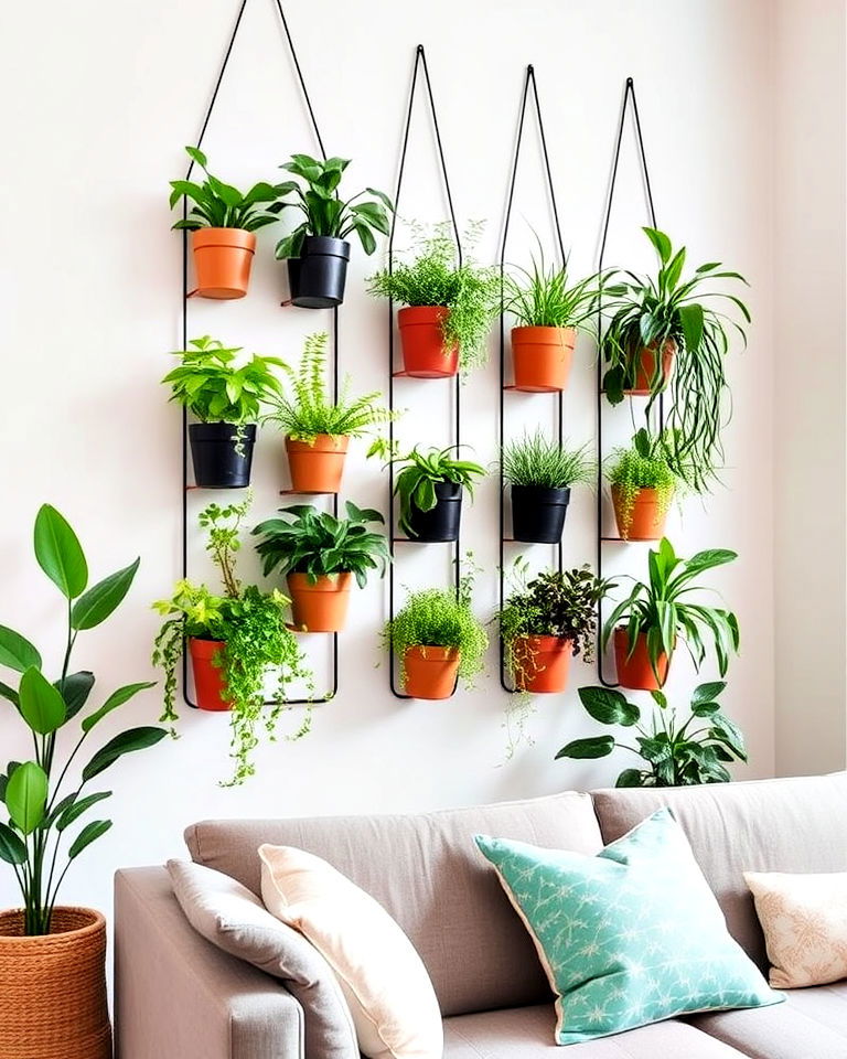 add greenery with vertical planters