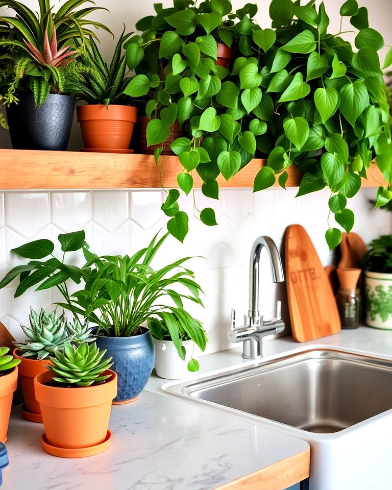 add plants for a fresh touch