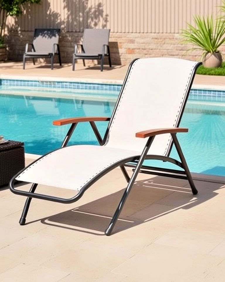 adjustable chaise lounges for pool