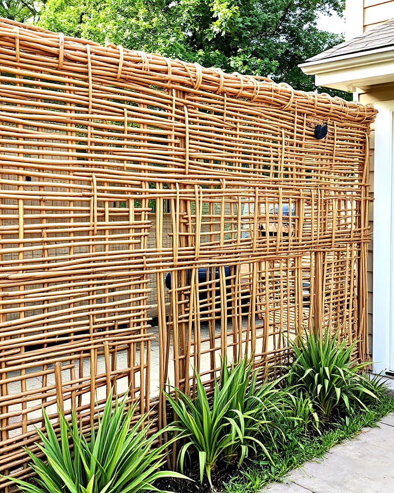affordable woven willow fencing