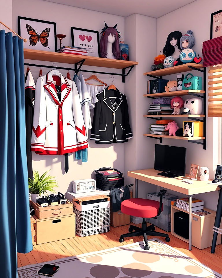 anime cosplay display