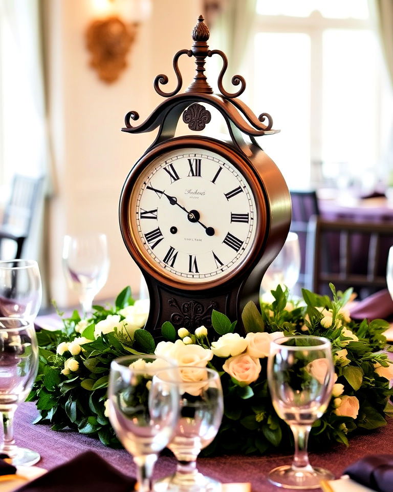 antique clock display