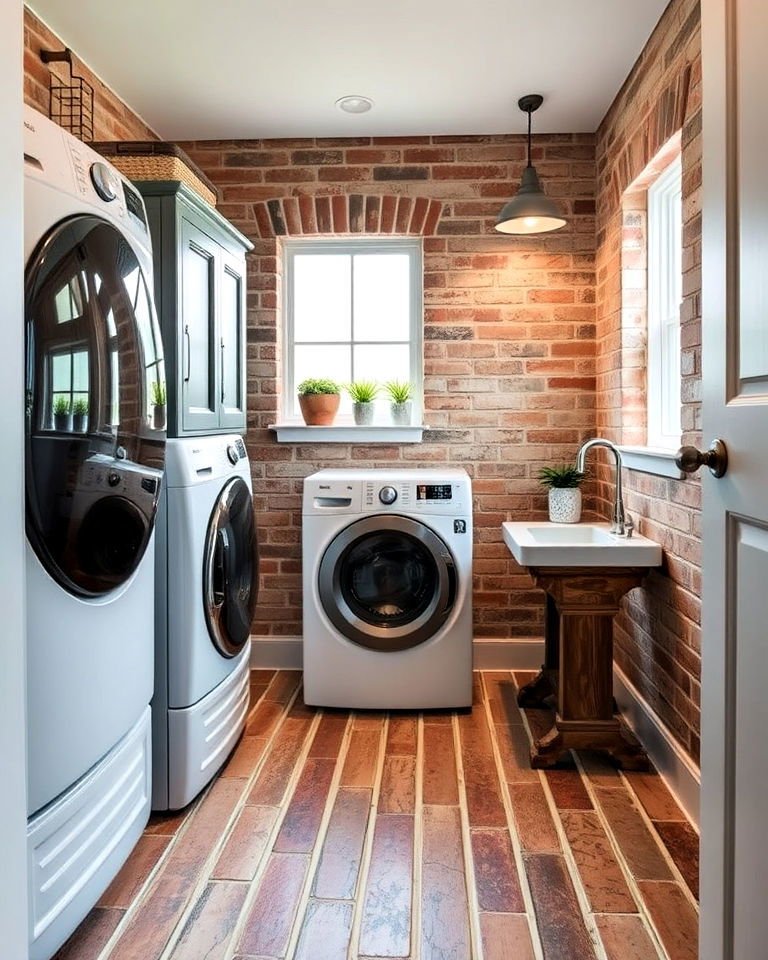 antique reclaimed brick floors