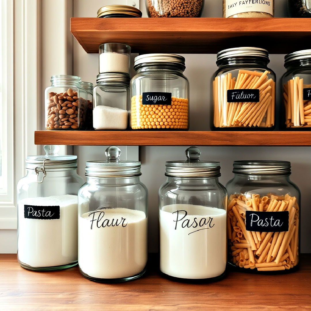 apothecary jars for pantry storage