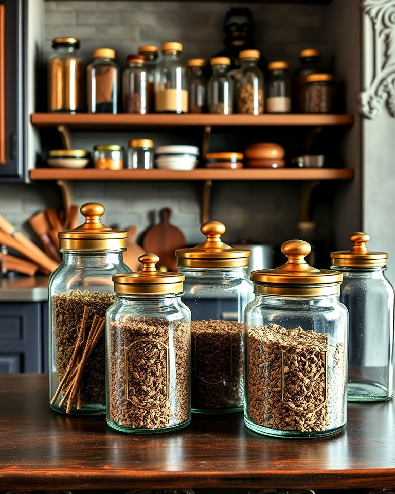 apothecary style jars and containers