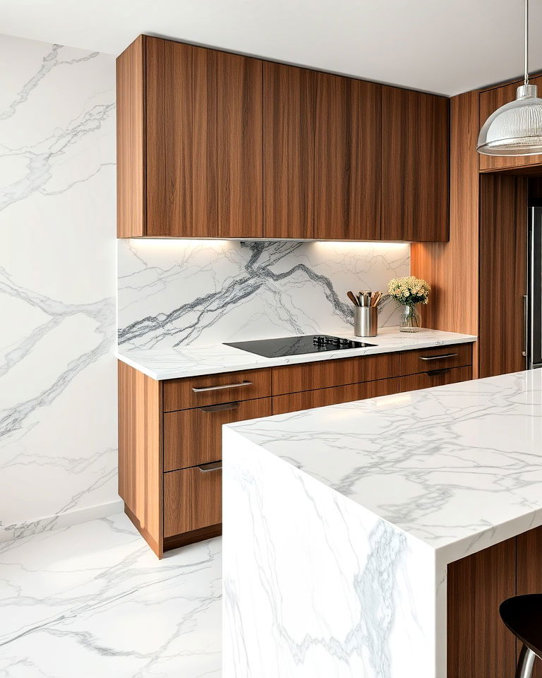 arabescato marble kitchen countertop