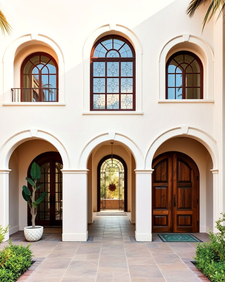 arched doorways and windows