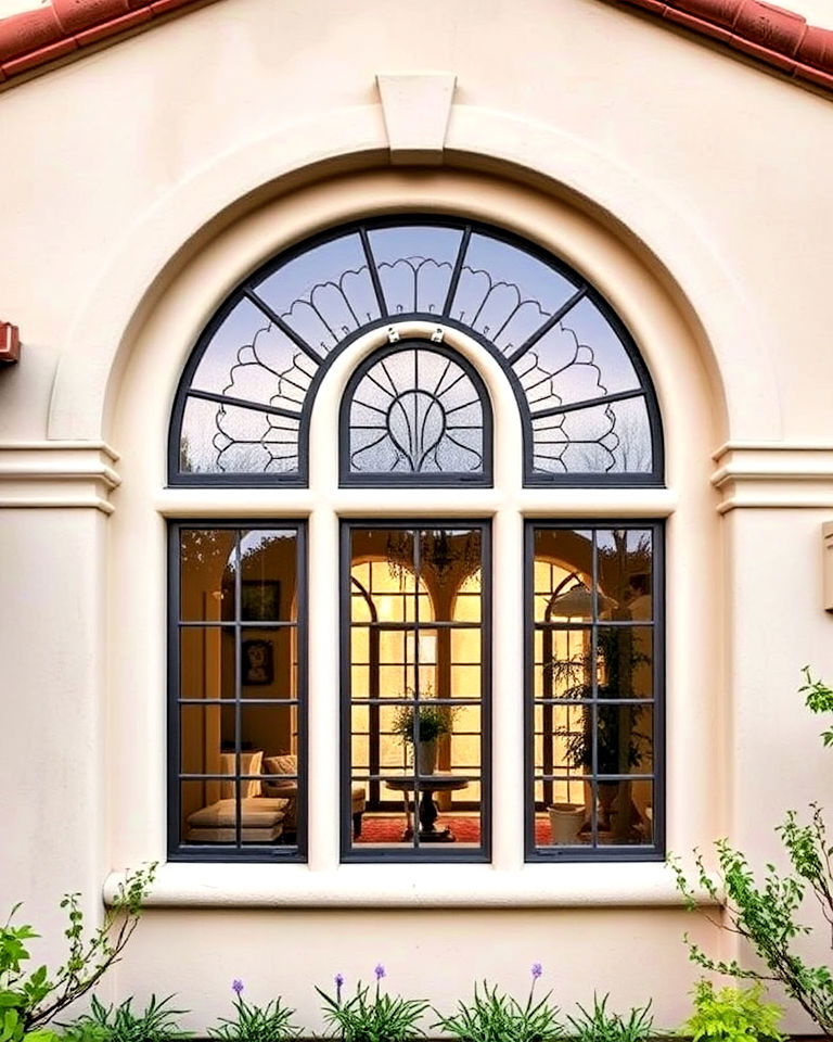 arched windows