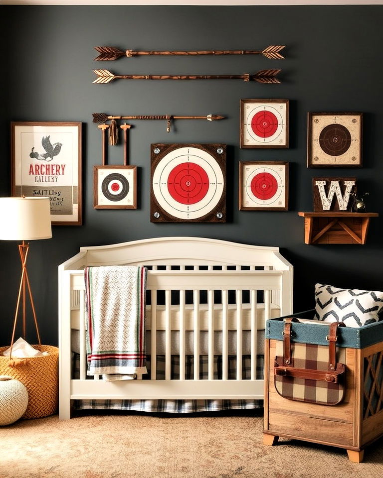 archery inspired accents for your nursey