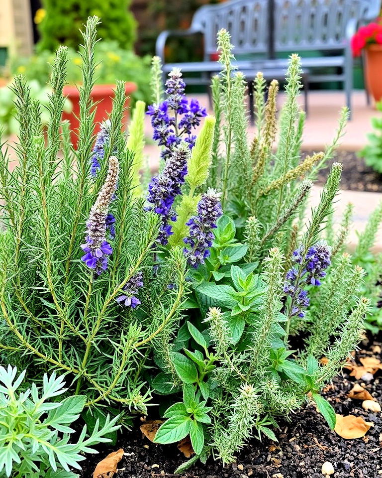 aromatic fall garden herbs