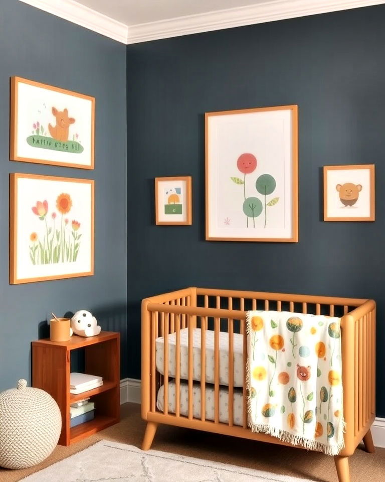 artwork at child’s eye level