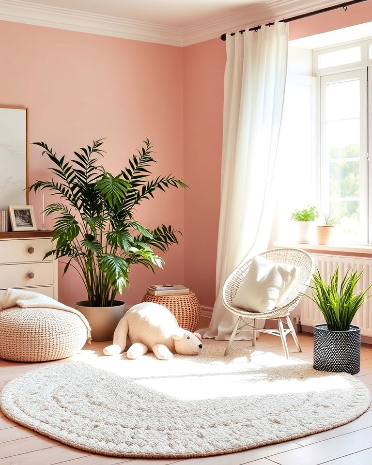 baby pink nurseries for gentle sweetness