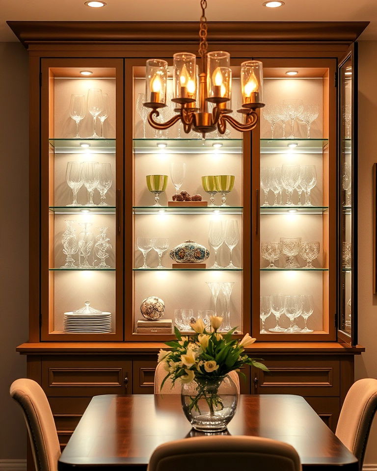 backlit glass cabinet shelves for dining room backlit glass cabinet shelves for dining room